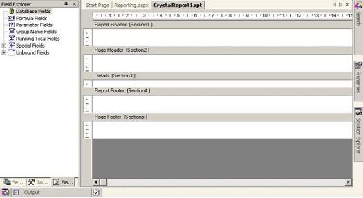 using crystal 2005 in report