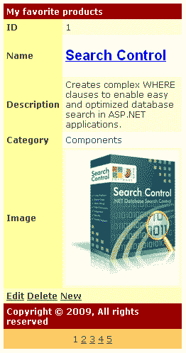 DetailsView with AutoFormat used