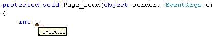Syntax error in Visual Web Developer