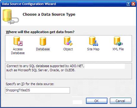 Choosing a data source for populating combo with shopping titles