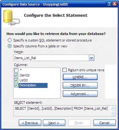 Selecting all the fields from the 
