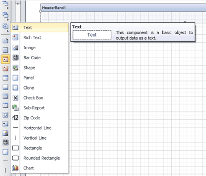 Stimulsoft Reports Designer Toolbox