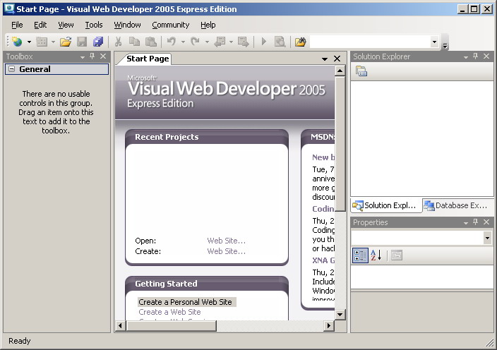 visual studio 2010 express download web developer
