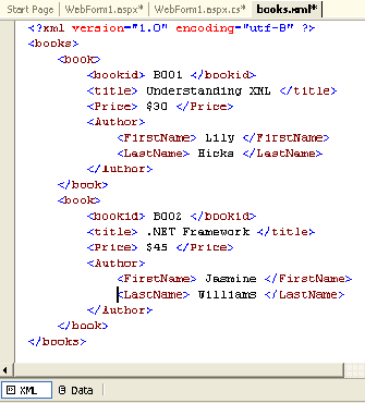 Using Xml In Asp Net
